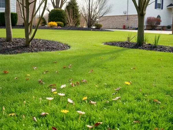 Seasonal lawn preparation and spring cleanup